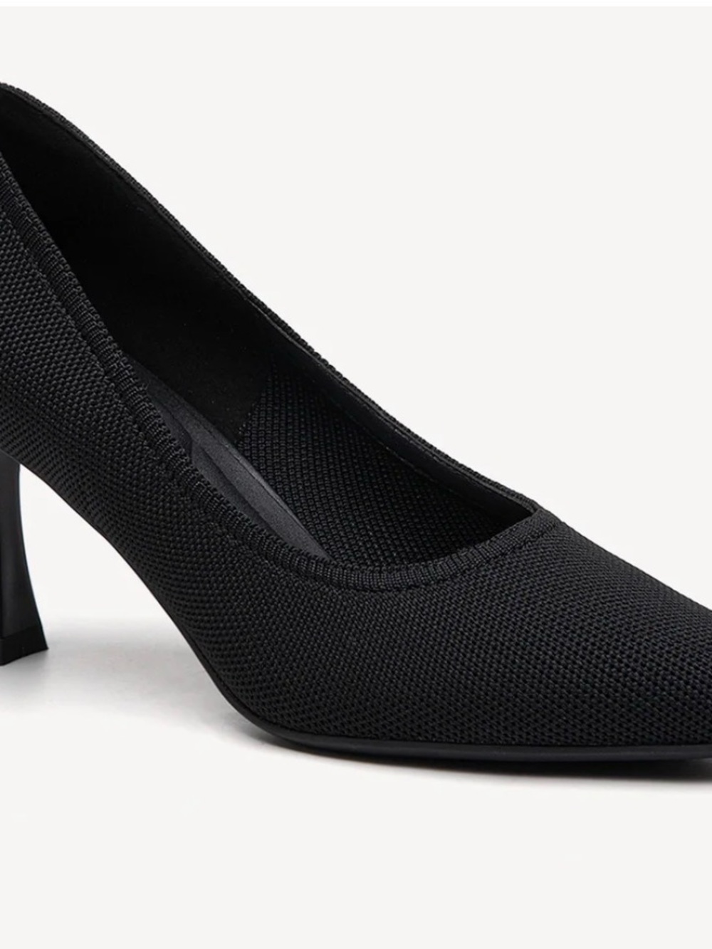Cosy Island - SUPER COMFORT Eternal Pace Black Pointed Toe Mid-Heel Pump